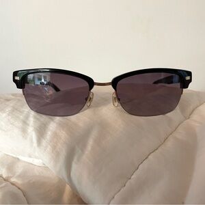 Kate Spade Riley/s Black Half Rimmed Sunglasses